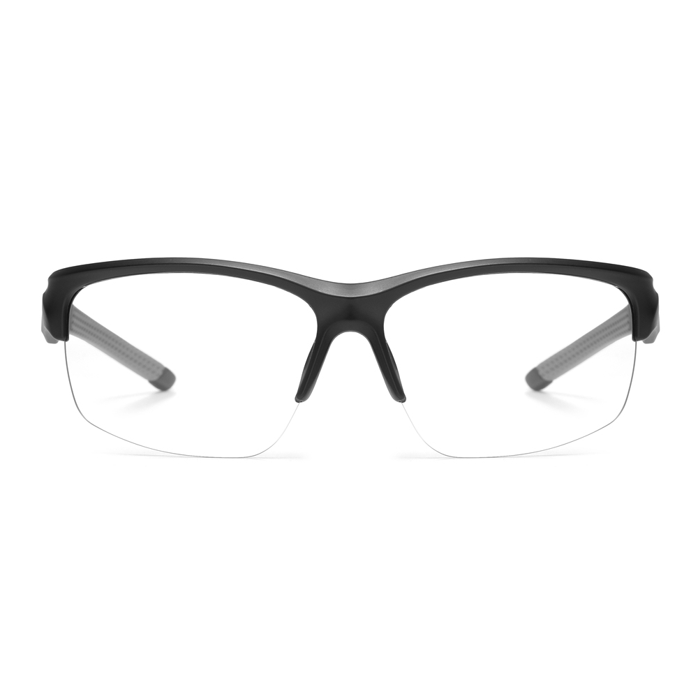 Wholesale Half Frame Polarized Sports Sunglasses for Athletes & Outdoor Enthusiasts Aerodynamic Wrap-Around Running Glasses Manufacturer China