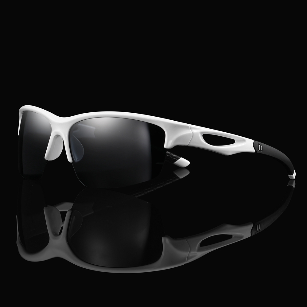 Wholesale Half Frame Polarized Sports Sunglasses for Athletes & Outdoor Enthusiasts Aerodynamic Wrap-Around Running Glasses Manufacturer China