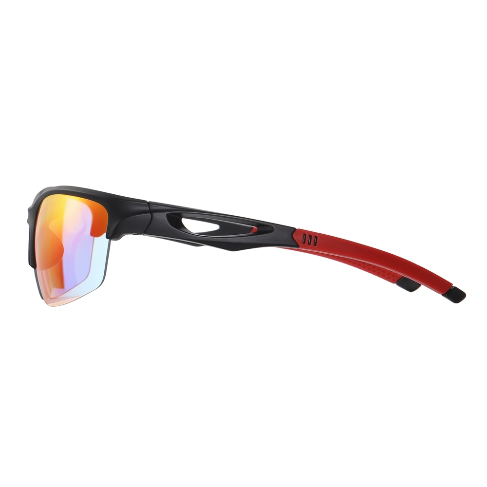 Wholesale Half Frame Polarized Sports Sunglasses for Athletes & Outdoor Enthusiasts Aerodynamic Wrap-Around Running Glasses Manufacturer China
