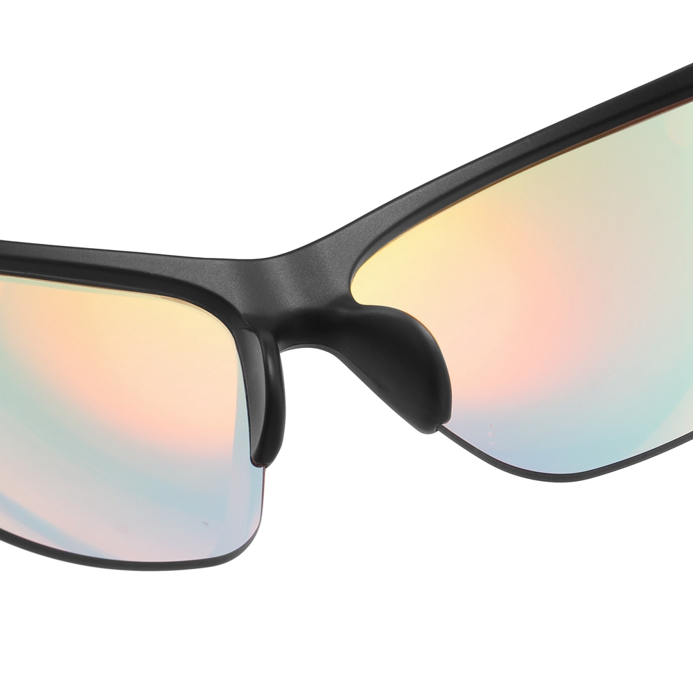 Wholesale Half Frame Polarized Sports Sunglasses for Athletes & Outdoor Enthusiasts Aerodynamic Wrap-Around Running Glasses Manufacturer China