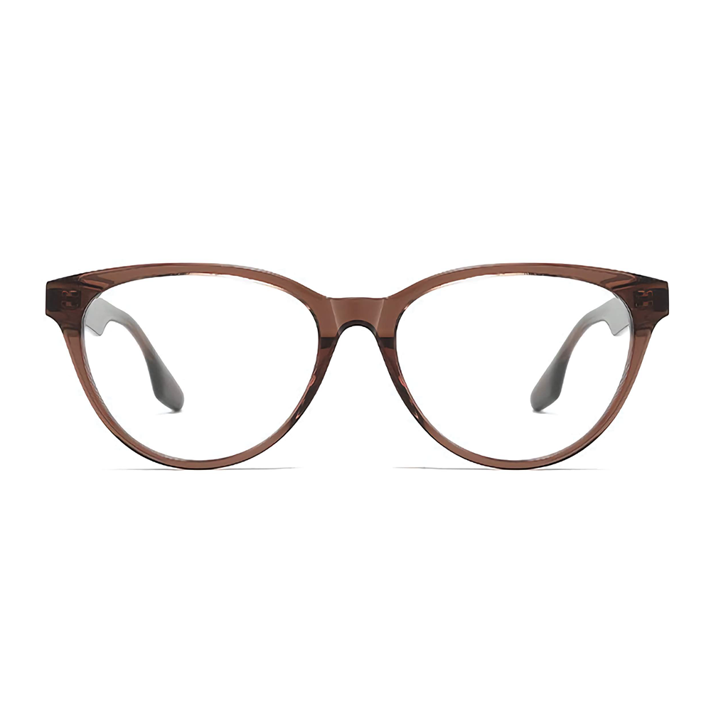 Wholesale Premium Horn-Rimmed Cat-Eye Glasses for Women Blue Light Blocking Eyeglasses Handcrafted Acetate Optical Frame Manufacturer in China