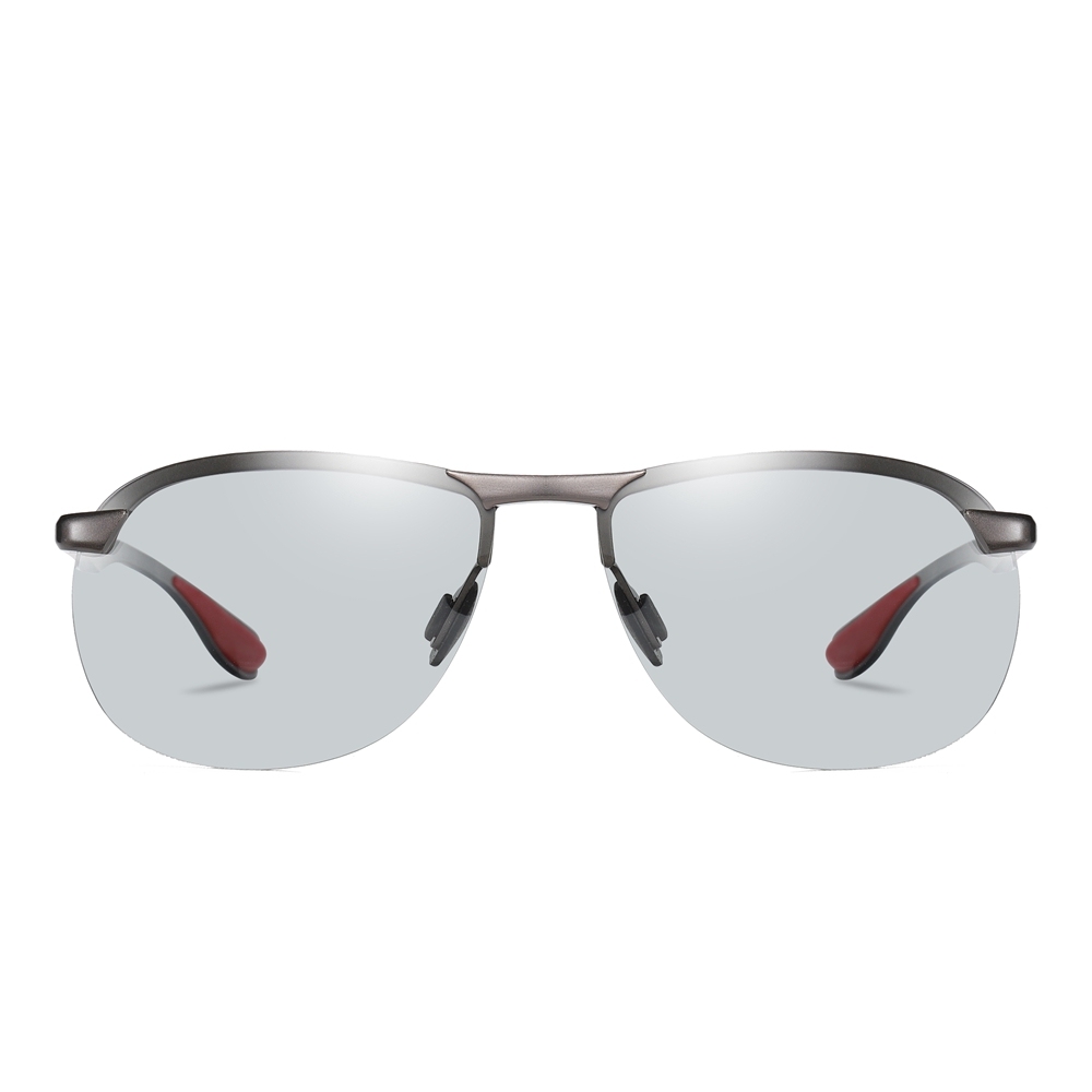 Custom Semi-Rimless Sport Sunglasses with Aluminum Temples for High-Performance Outdoor Activities Polarized Fishing Glasses Manufacturer China