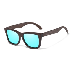 Wood-Grain/Blue Mirror