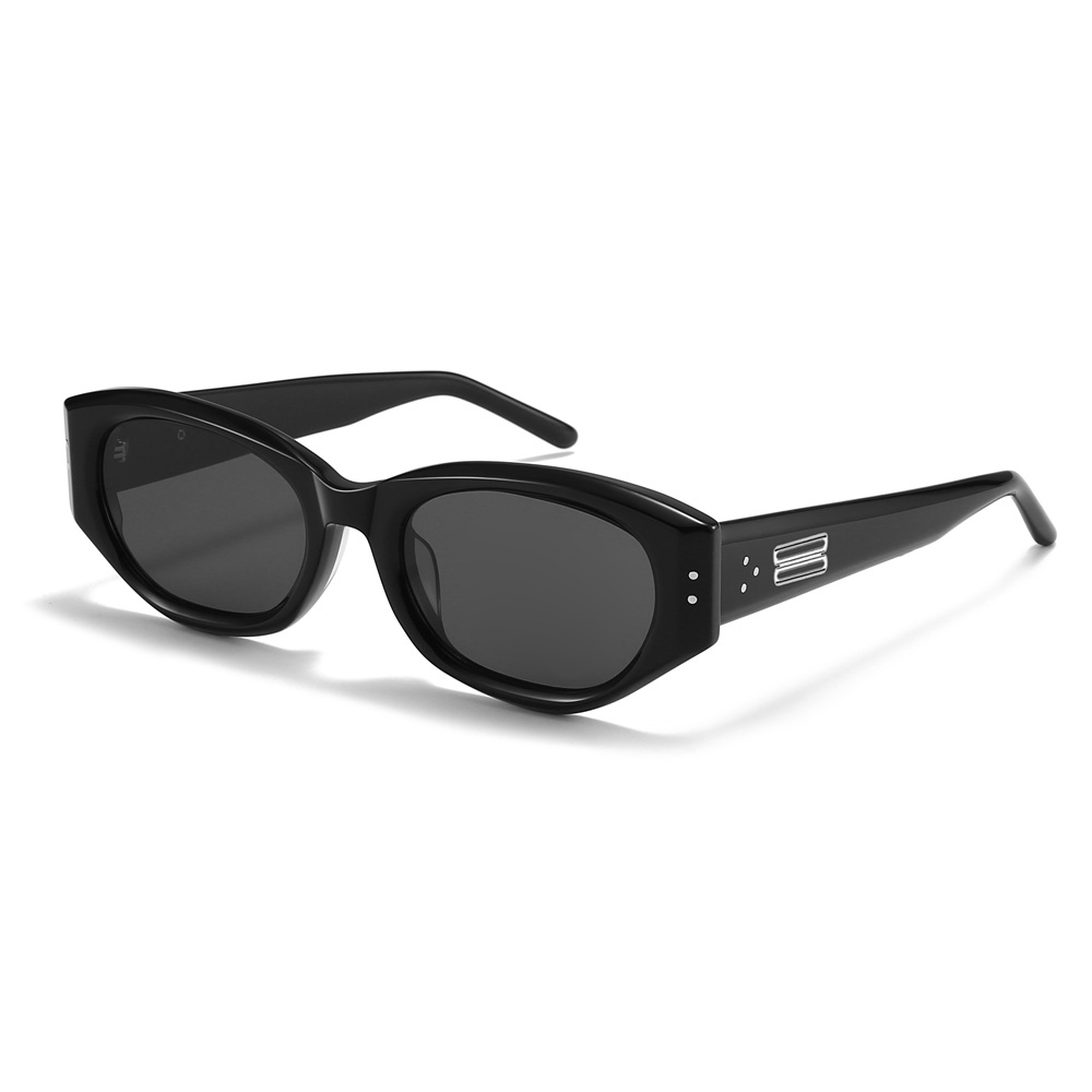 Wholesale Ladies Modern Luxury Designer Sunglasses Gm Benven Bold Oval Cat Eye Shades for Men Premium Acetate Eyewear Manufacturer in China