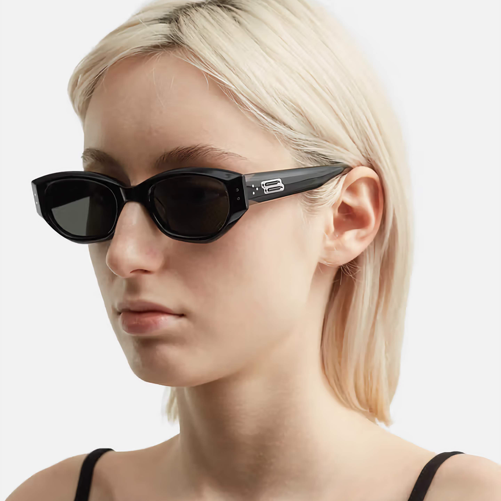 Wholesale Ladies Modern Luxury Designer Sunglasses Gm Benven Bold Oval Cat Eye Shades for Men Premium Acetate Eyewear Manufacturer in China