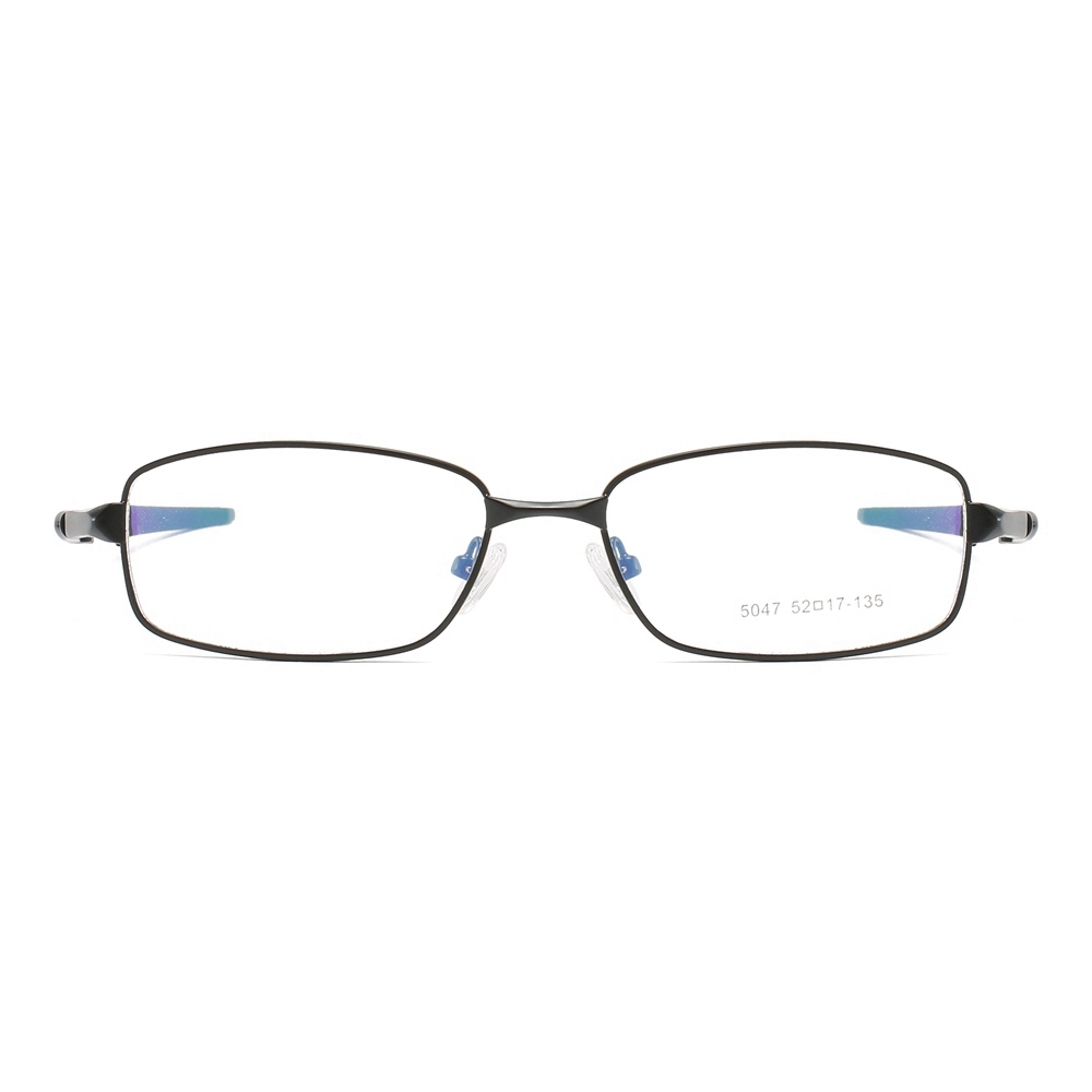 Wholesale Modern Rectangle Metal Optical Frames for Active Men Aerodynamic Athletic Prescription Glasses Professional Eyeglasses Manufacturer China