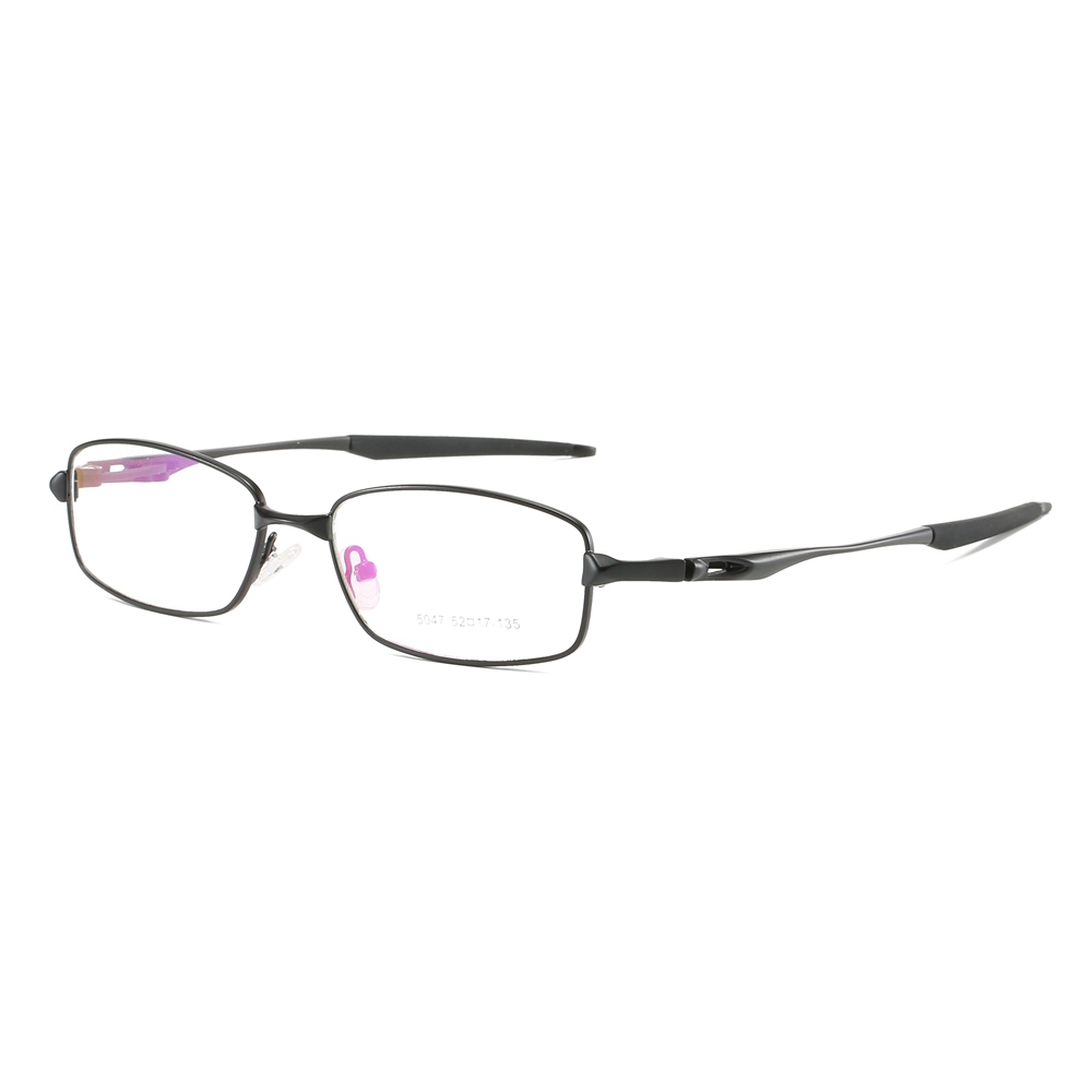 Wholesale Modern Rectangle Metal Optical Frames for Active Men Aerodynamic Athletic Prescription Glasses Professional Eyeglasses Manufacturer China