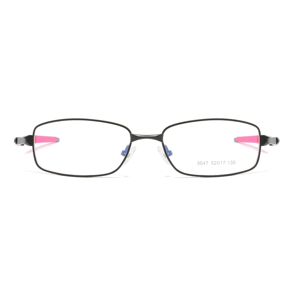 Wholesale Modern Rectangle Metal Optical Frames for Active Men Aerodynamic Athletic Prescription Glasses Professional Eyeglasses Manufacturer China