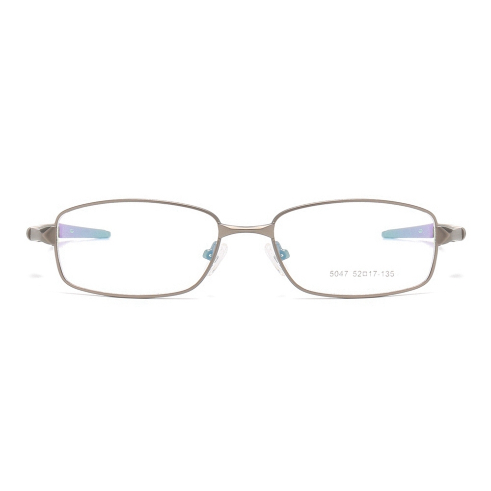 Wholesale Modern Rectangle Metal Optical Frames for Active Men Aerodynamic Athletic Prescription Glasses Professional Eyeglasses Manufacturer China