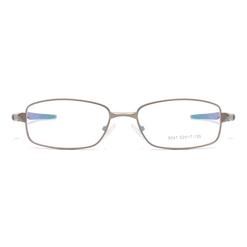 Wholesale Modern Rectangle Metal Optical Frames for Active Men Aerodynamic Athletic Prescription Glasses Professional Eyeglasses Manufacturer China