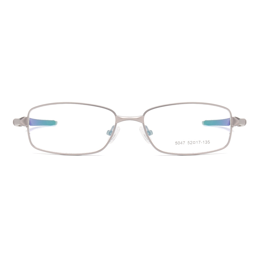 Wholesale Modern Rectangle Metal Optical Frames for Active Men Aerodynamic Athletic Prescription Glasses Professional Eyeglasses Manufacturer China