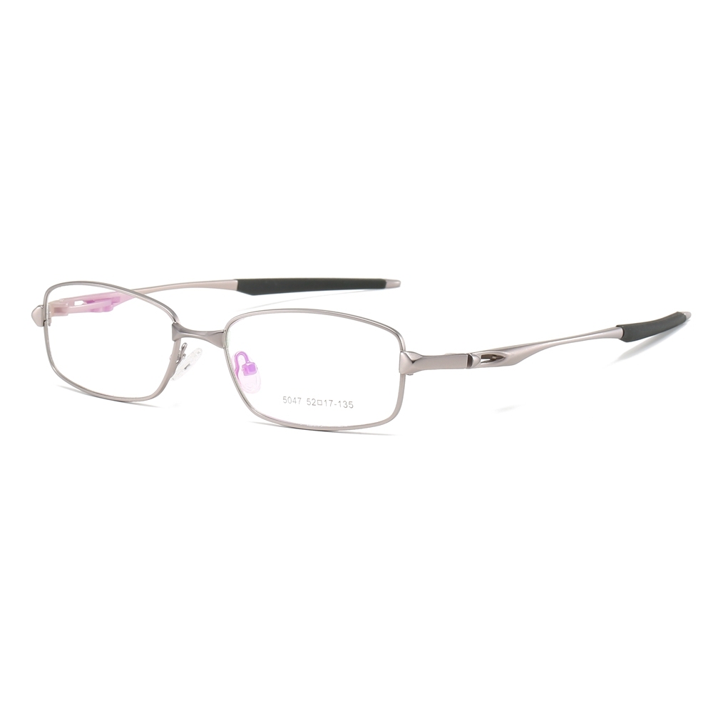 Wholesale Modern Rectangle Metal Optical Frames for Active Men Aerodynamic Athletic Prescription Glasses Professional Eyeglasses Manufacturer China