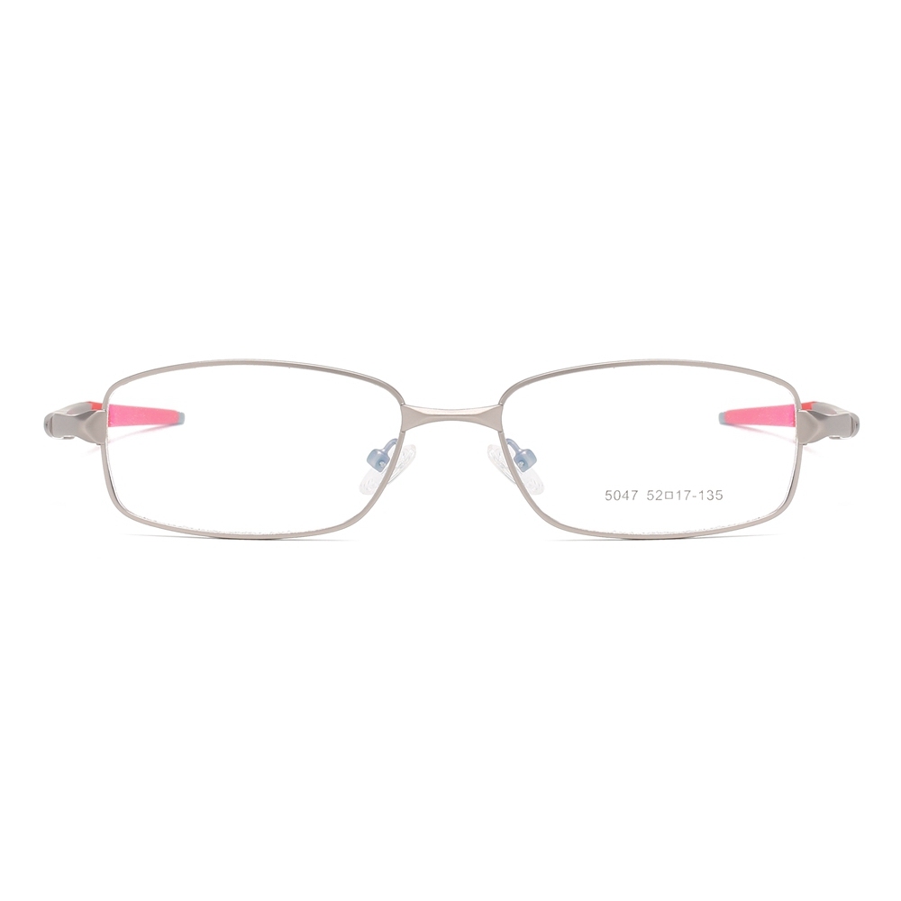Wholesale Modern Rectangle Metal Optical Frames for Active Men Aerodynamic Athletic Prescription Glasses Professional Eyeglasses Manufacturer China