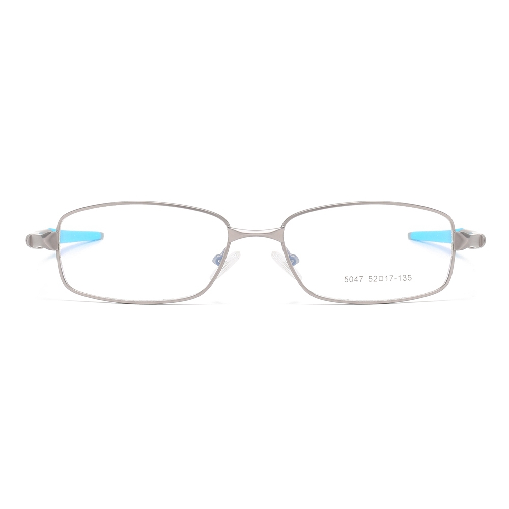 Wholesale Modern Rectangle Metal Optical Frames for Active Men Aerodynamic Athletic Prescription Glasses Professional Eyeglasses Manufacturer China