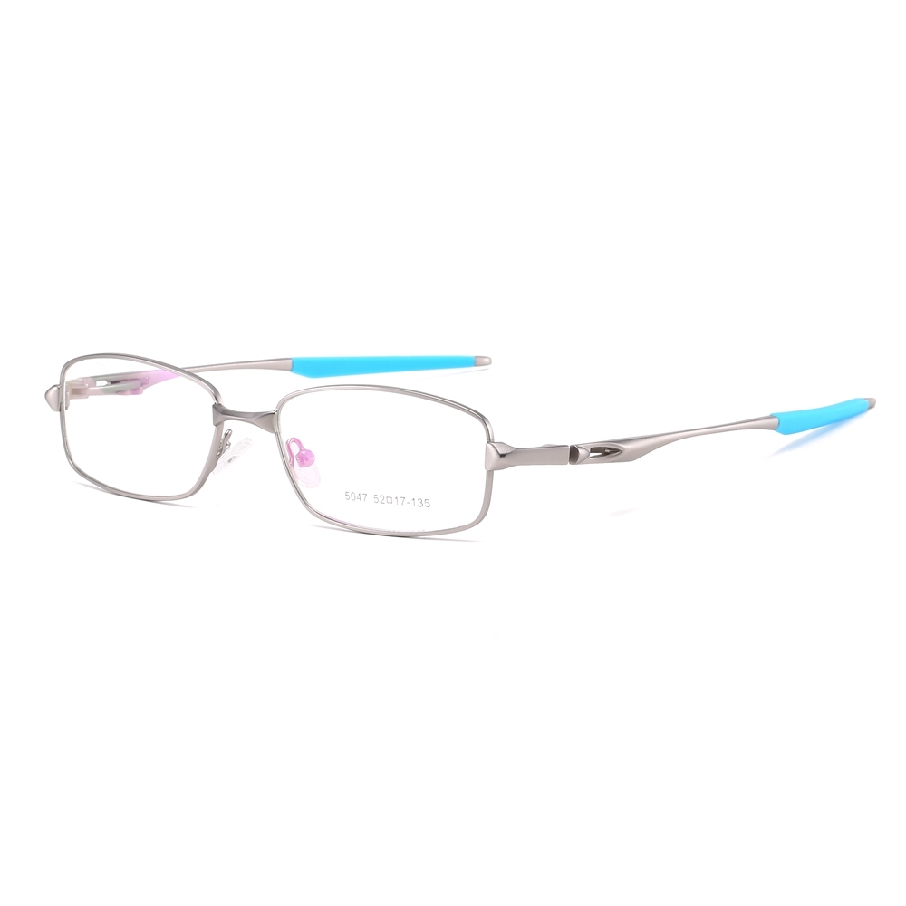 Wholesale Modern Rectangle Metal Optical Frames for Active Men Aerodynamic Athletic Prescription Glasses Professional Eyeglasses Manufacturer China