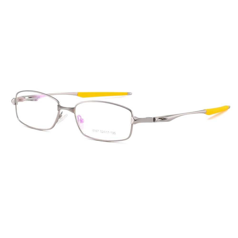 Wholesale Modern Rectangle Metal Optical Frames for Active Men Aerodynamic Athletic Prescription Glasses Professional Eyeglasses Manufacturer China