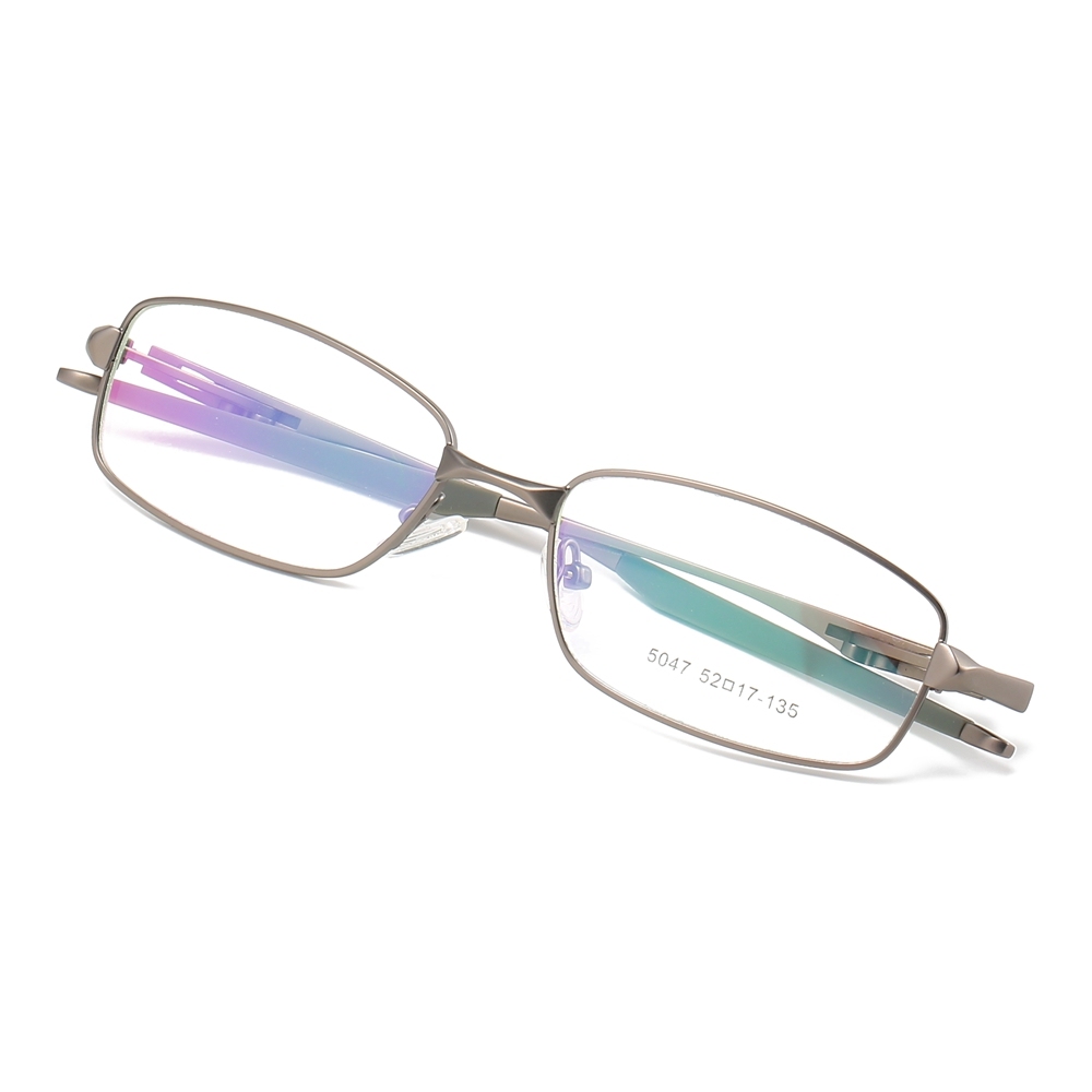 Wholesale Modern Rectangle Metal Optical Frames for Active Men Aerodynamic Athletic Prescription Glasses Professional Eyeglasses Manufacturer China