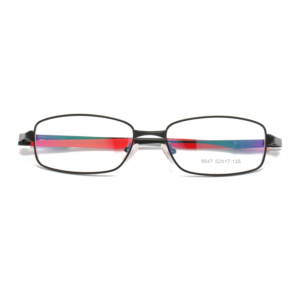 Wholesale Modern Rectangle Metal Optical Frames for Active Men Aerodynamic Athletic Prescription Glasses Professional Eyeglasses Manufacturer China