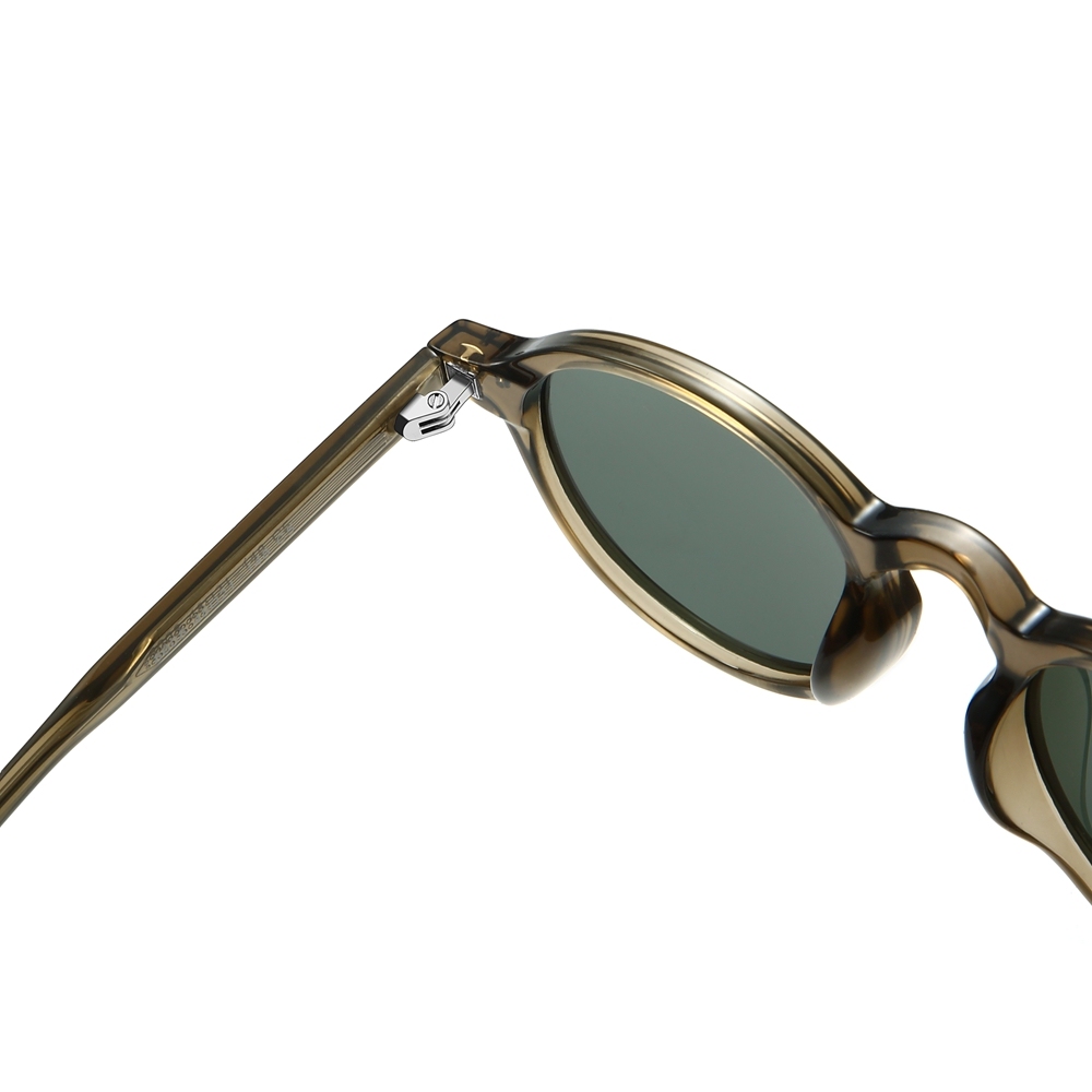 Custom Unisex Classic Panto Sunglasses Keyhole Bridge Metal Rivets Vintage Round Shades for Men Polarized Everyday Glasses Manufacturer China