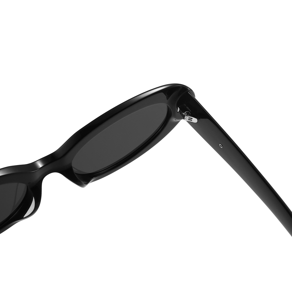 Wholesale Ladies Thick Oval Sunglasses with Metal Accents High-Fashion Y2k Shades for Women Premium Acetate Designer Eyewear Manufacturer China