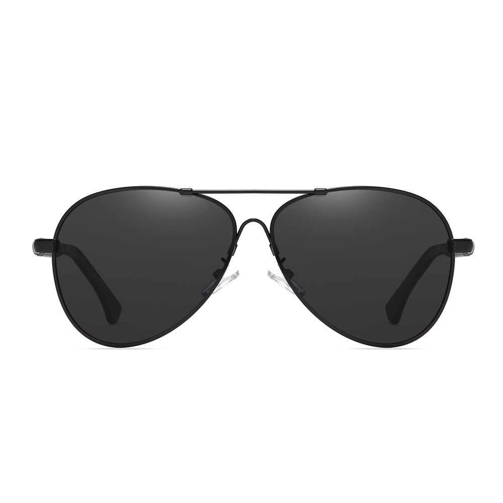 Mens Flexible Memory Metal Aviator Sunglass Custom Luxury Brand Polarized Sunglasses for Business Casual Everyday Sun Glasses with Logo