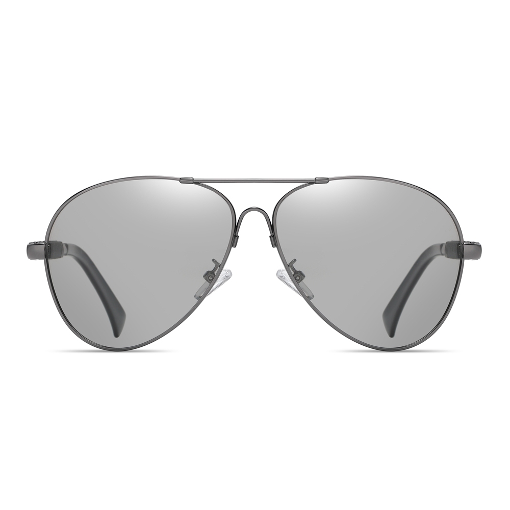 Mens Flexible Memory Metal Aviator Sunglass Custom Luxury Brand Polarized Sunglasses for Business Casual Everyday Sun Glasses with Logo