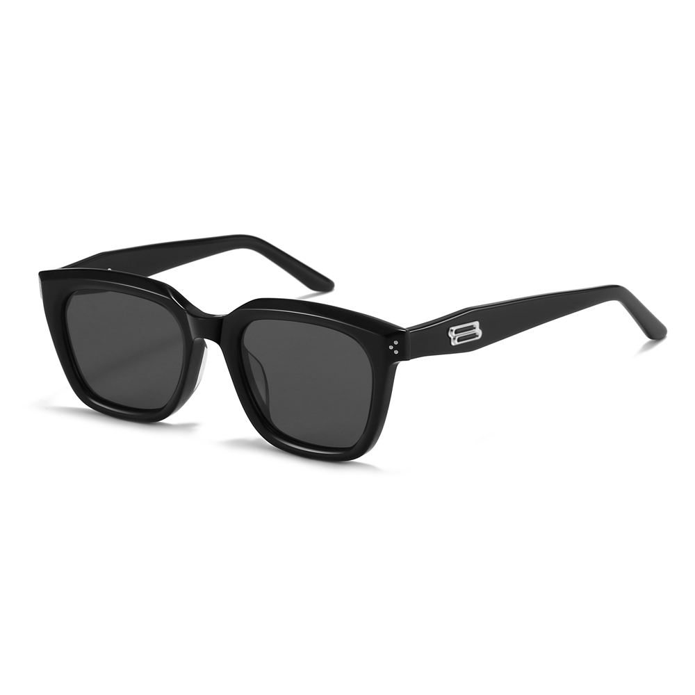 Wholesale GM Hovo Streetwear Sunglasses with Silver Hardware Trendy Square Shades for Women & Men Handmade Acetate Eyewear Manufacturer China