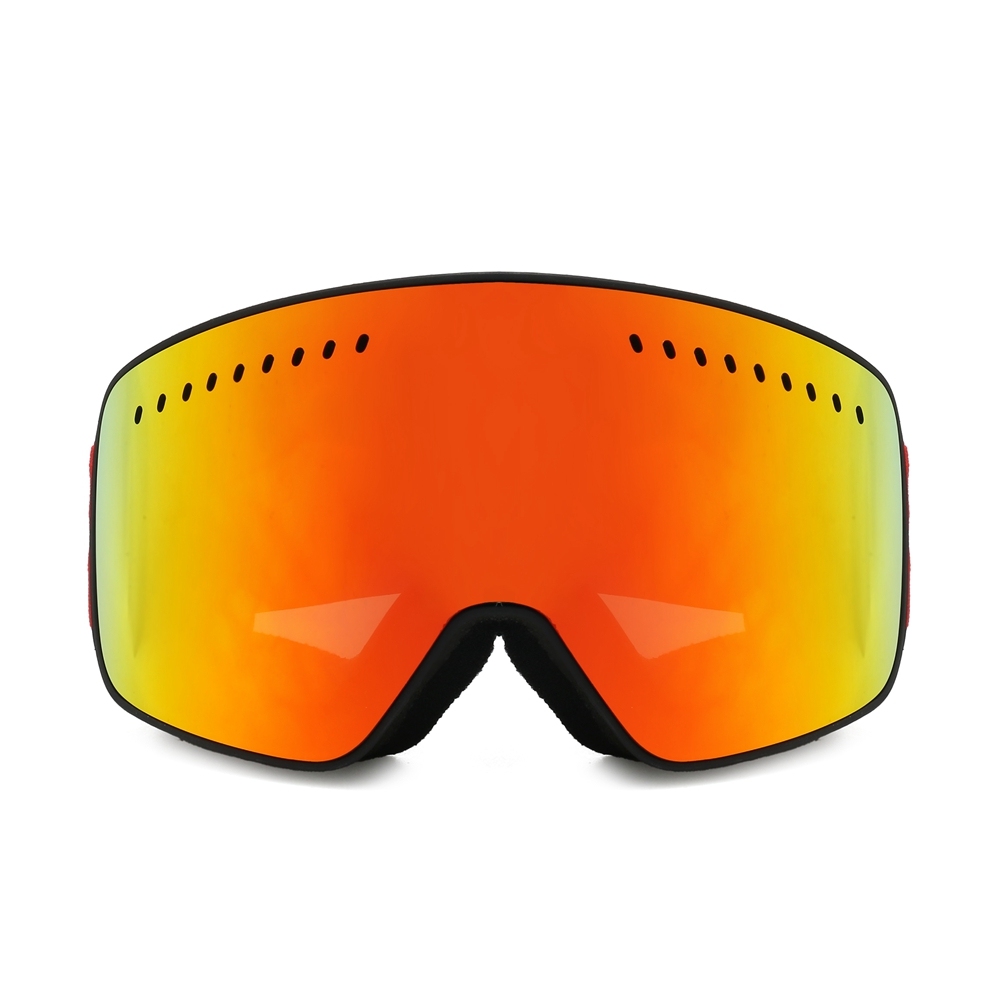 Wholesale High-Performance Ski Goggles for Snowboarding with Breathable Anti-Fog Mirror Coating Double Layer Lens Winter Sports Eyewear Supplier