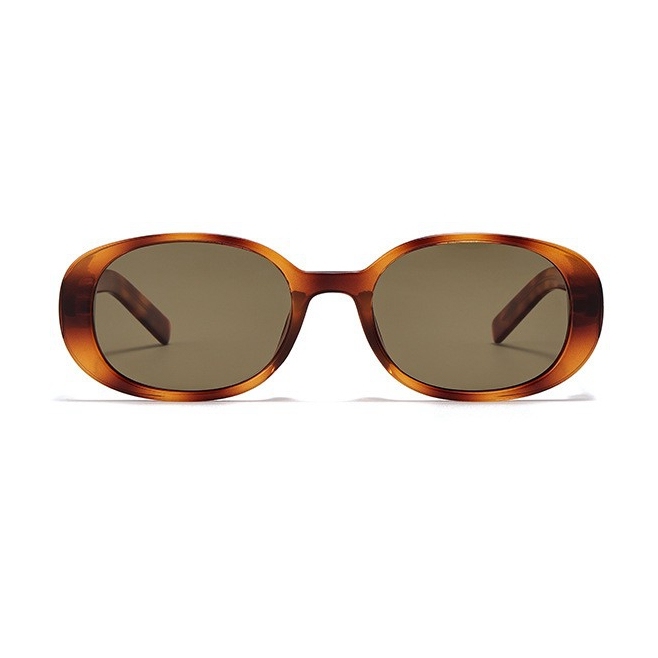 Custom Made Ladies Retro Oval Polarized Shades Small to Medium Acetate Minimalist Designer Sunglasses for Women Chic Eyewear Manufacturer China