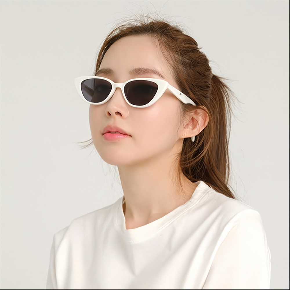 Custom Modern Upswept Cat-Eye Sunglasses with Logo GM Crella Popular Designer Shades for Women High Quality Acetate Eyewear Manufacturer China