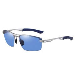 Silver/Blue