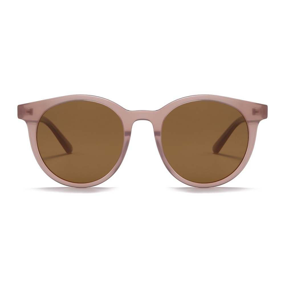 Bulk Wholesale Modern Minimalist Round Panto Sunglasses Trendy Shades for Women's Polarized Sun Glasses Handmade Acetate Eyewear Supplier China