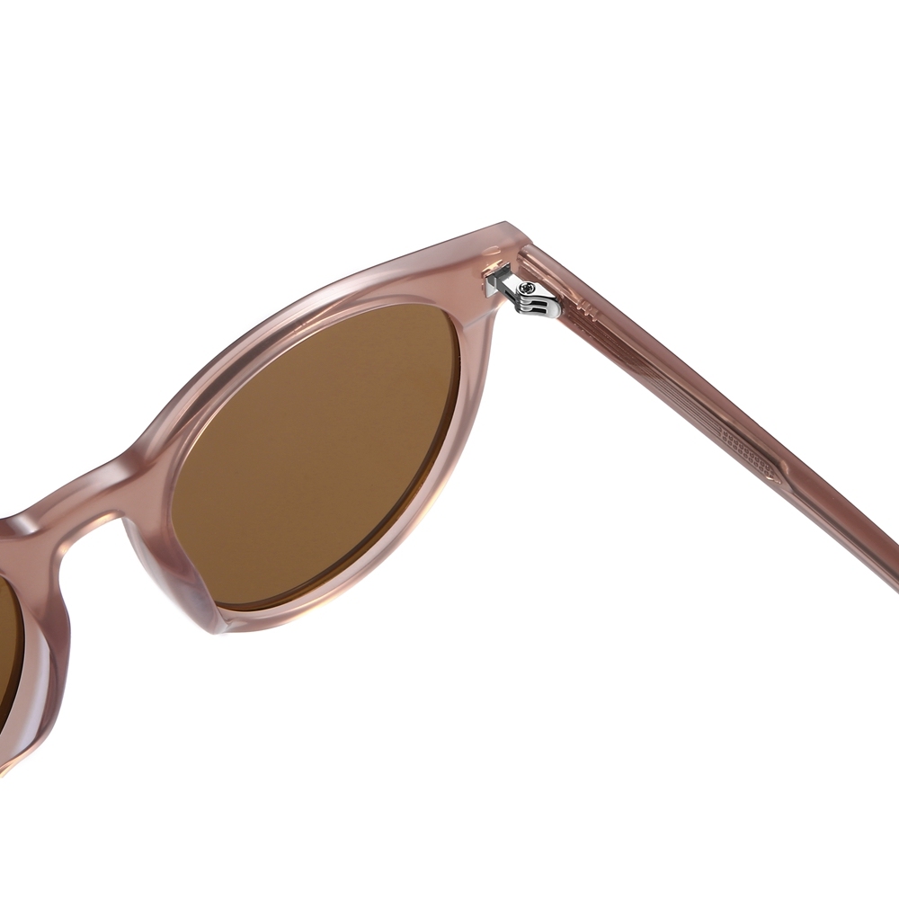 Bulk Wholesale Modern Minimalist Round Panto Sunglasses Trendy Shades for Women's Polarized Sun Glasses Handmade Acetate Eyewear Supplier China