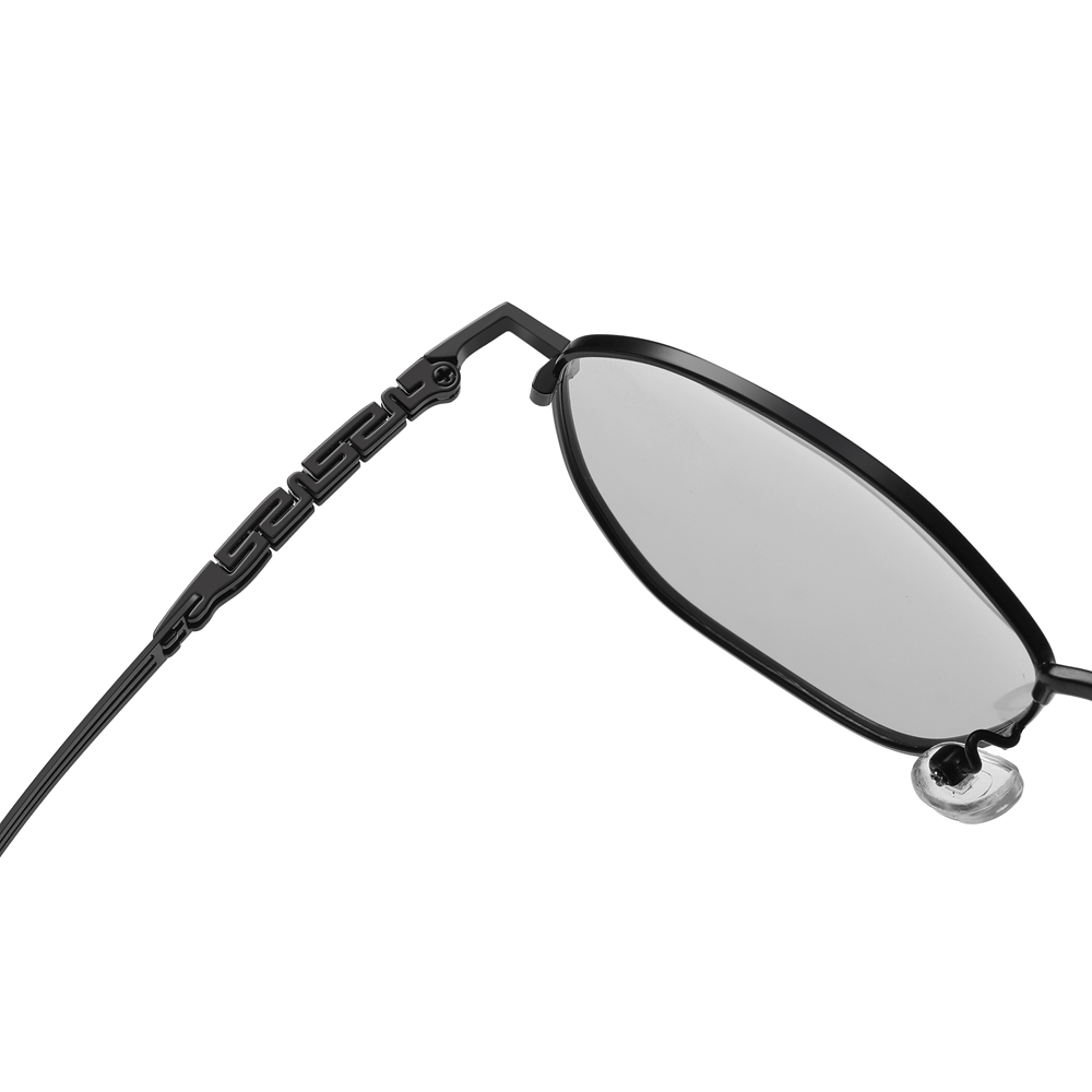Bulk Wholesale Unisex Irregular Round Metal Sunglasses for Daily Use with Geometric Greca Temples Polarized Fashion Glasses Manufacturer China