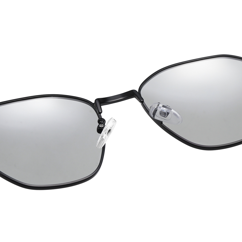 Bulk Wholesale Unisex Irregular Round Metal Sunglasses for Daily Use with Geometric Greca Temples Polarized Fashion Glasses Manufacturer China