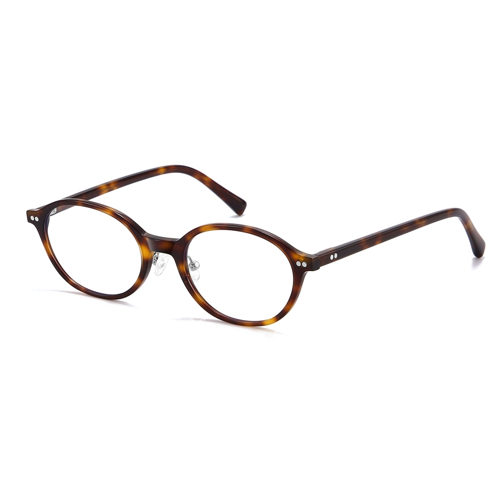 Bulk Wholesale Acetate Oval Panto Glasses Frames with Adjustable Nose Pads for Women's Retro-Modern Prescription Eyeglasses Manufacturer China