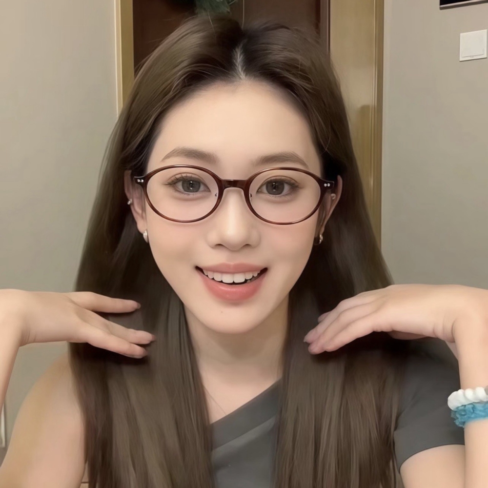 Bulk Wholesale Acetate Oval Panto Glasses Frames with Adjustable Nose Pads for Women's Retro-Modern Prescription Eyeglasses Manufacturer China