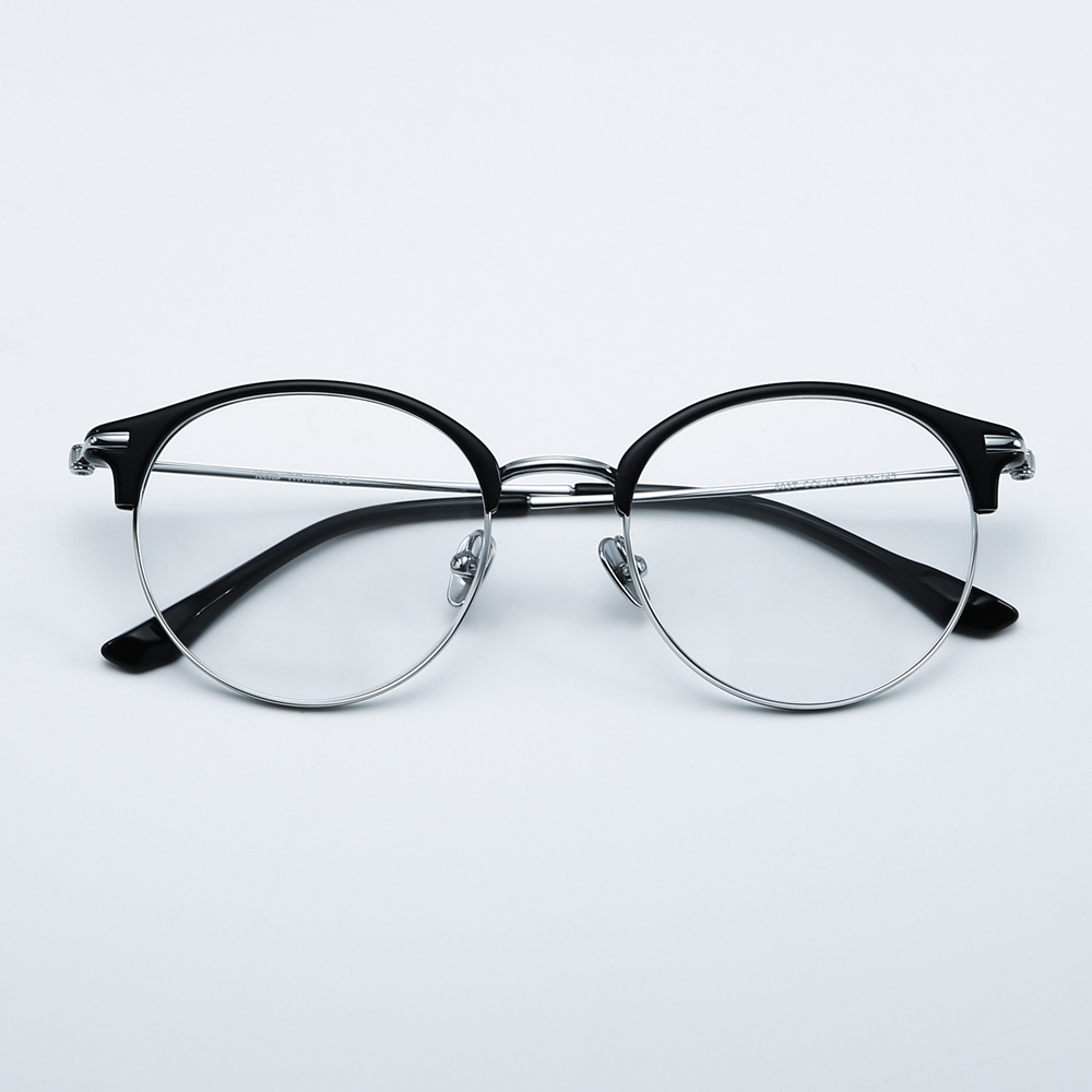 Wholesale Titanium Round Panto Eyeglasses for Women Classic Vintage Browline Optical Frames Men's Clubmaster Prescription Glasses Manufacturer