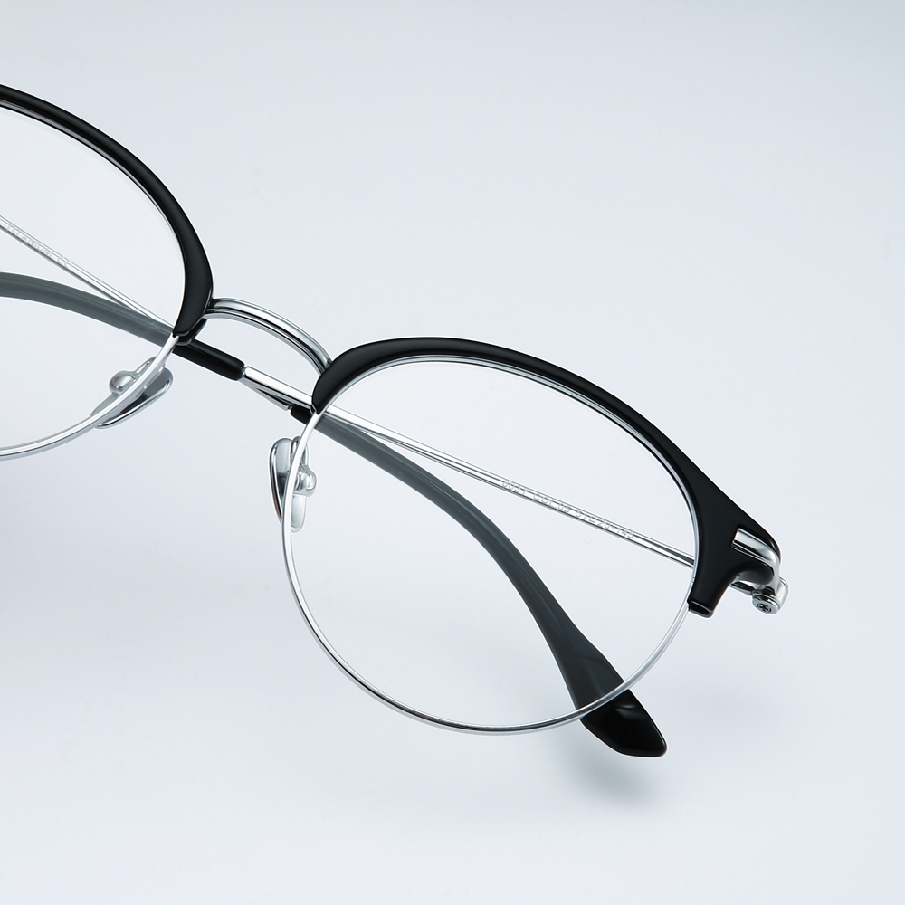 Wholesale Titanium Round Panto Eyeglasses for Women Classic Vintage Browline Optical Frames Men's Clubmaster Prescription Glasses Manufacturer