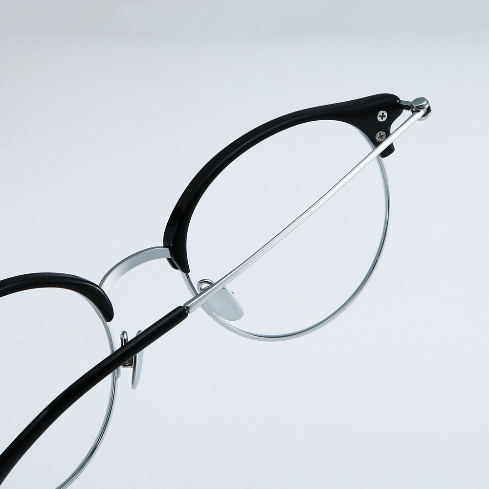 Wholesale Titanium Round Panto Eyeglasses for Women Classic Vintage Browline Optical Frames Men's Clubmaster Prescription Glasses Manufacturer