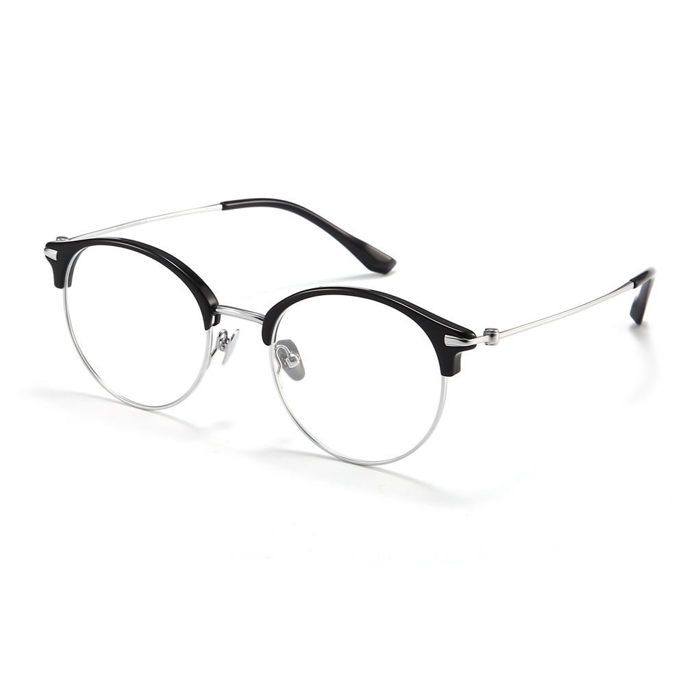 Wholesale Titanium Round Panto Eyeglasses for Women Classic Vintage Browline Optical Frames Men's Clubmaster Prescription Glasses Manufacturer