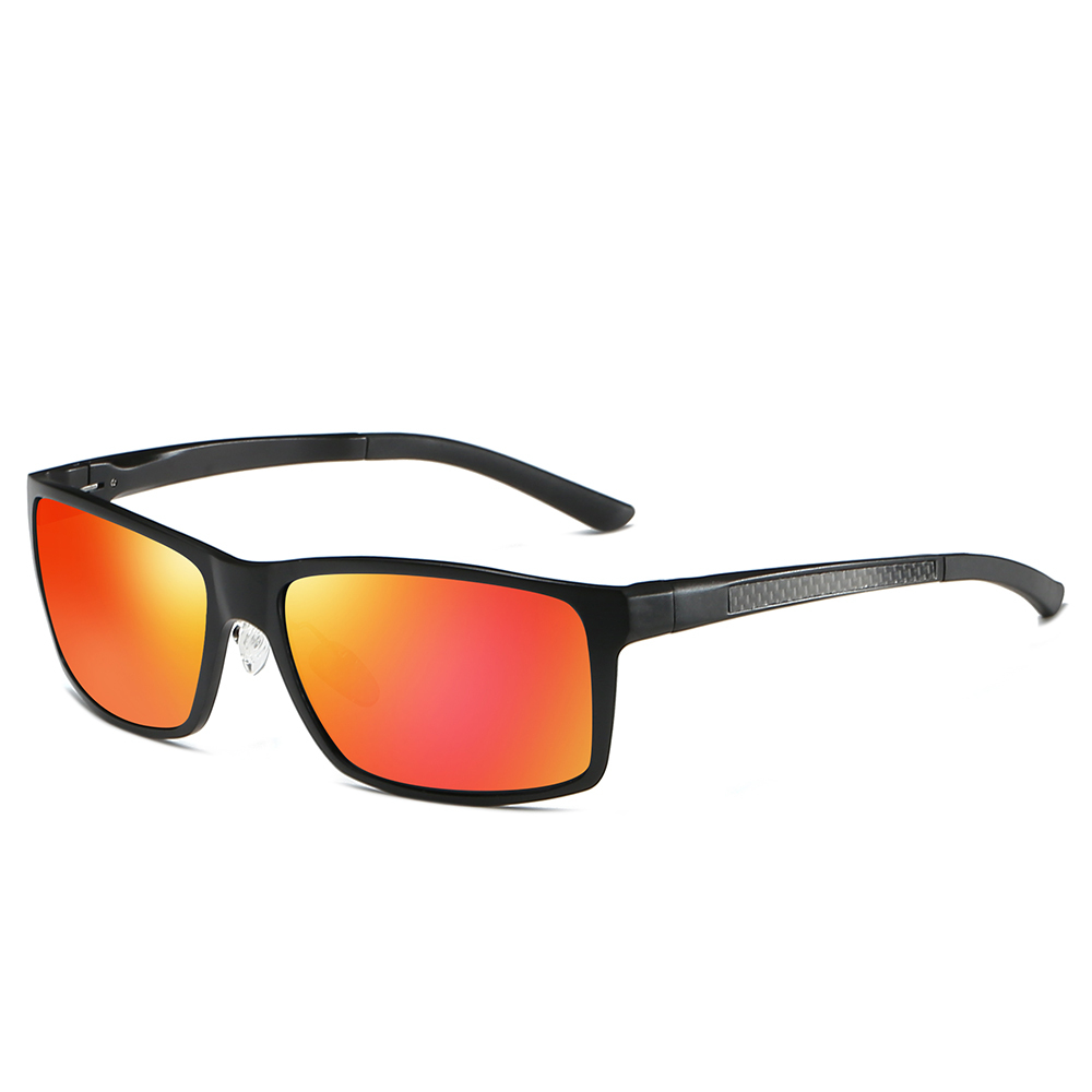 Readystock Lightweight Aluminum Sports Polarized Sunglass for Men's Outdoor Activity Eyewear Rectangle Wrap Around Sunglasses Wholesale Online