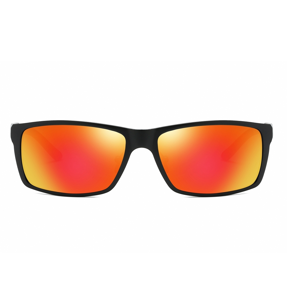 Readystock Lightweight Aluminum Sports Polarized Sunglass for Men's Outdoor Activity Eyewear Rectangle Wrap Around Sunglasses Wholesale Online