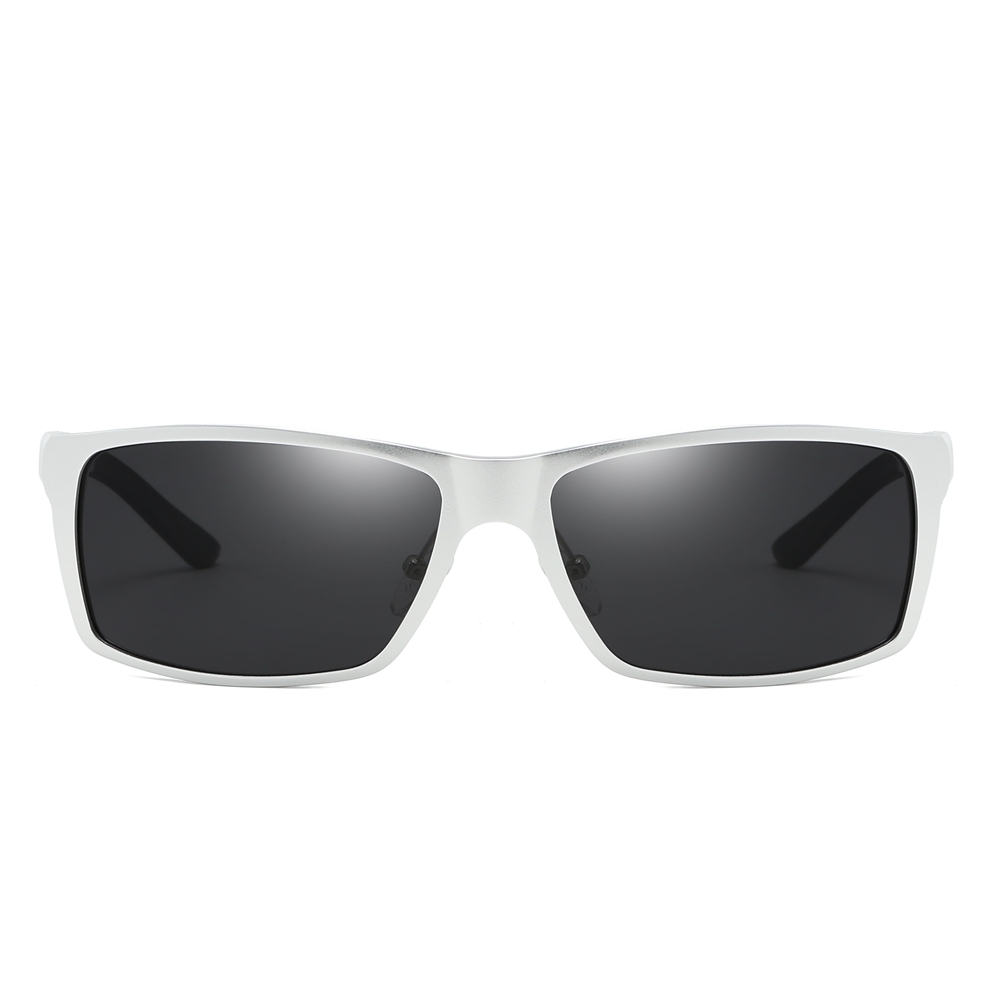 Readystock Lightweight Aluminum Sports Polarized Sunglass for Men's Outdoor Activity Eyewear Rectangle Wrap Around Sunglasses Wholesale Online