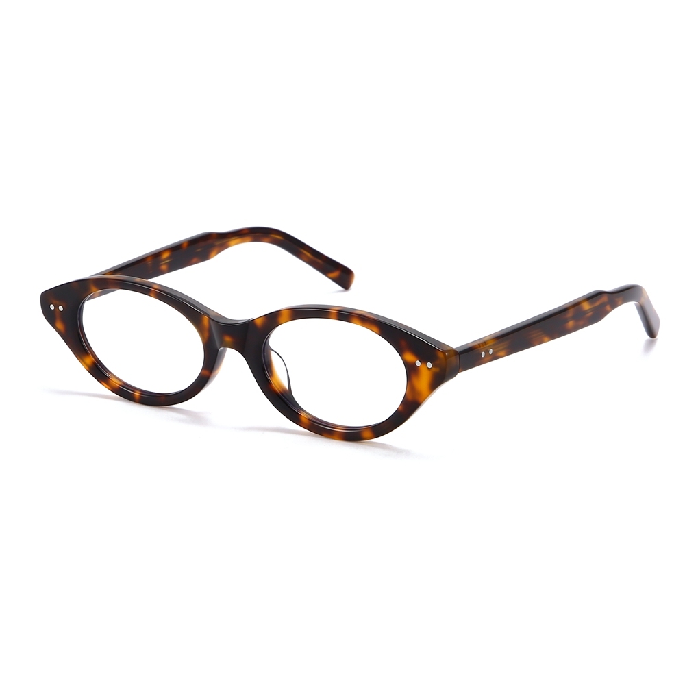 Wholesale Women's Oval Cat-Eye Optical Frame for Men Fashion Acetate Prescription Eyeglasses with Blue Light Filter Glasses Manufacturer China