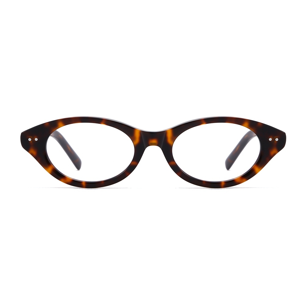 Wholesale Women's Oval Cat-Eye Optical Frame for Men Fashion Acetate Prescription Eyeglasses with Blue Light Filter Glasses Manufacturer China