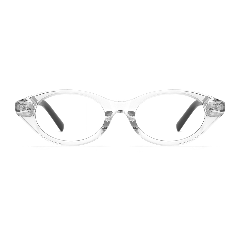 Wholesale Women's Oval Cat-Eye Optical Frame for Men Fashion Acetate Prescription Eyeglasses with Blue Light Filter Glasses Manufacturer China