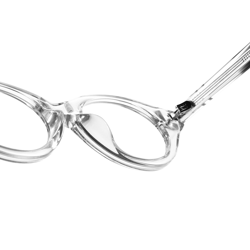 Wholesale Women's Oval Cat-Eye Optical Frame for Men Fashion Acetate Prescription Eyeglasses with Blue Light Filter Glasses Manufacturer China