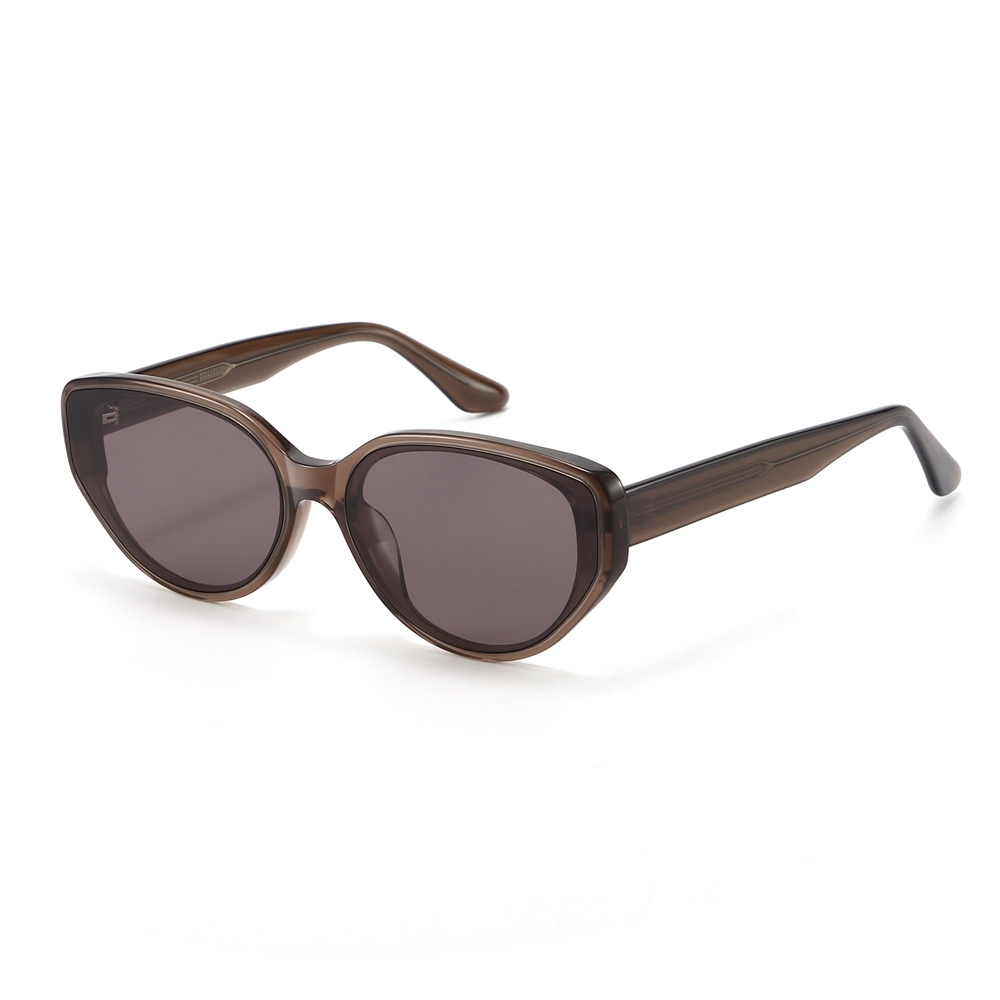 Custom Contemporary Cat-Eye Sun Glasses UV Protection Flush Lens Fashion Sunglasses for Women Handmade Acetate Eyewear Manufacturer China