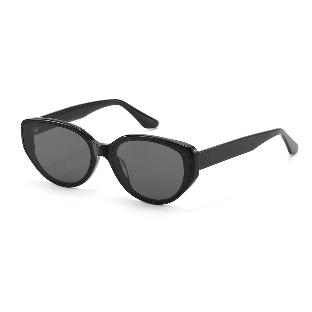 Custom Contemporary Cat-Eye Sun Glasses UV Protection Flush Lens Fashion Sunglasses for Women Handmade Acetate Eyewear Manufacturer China